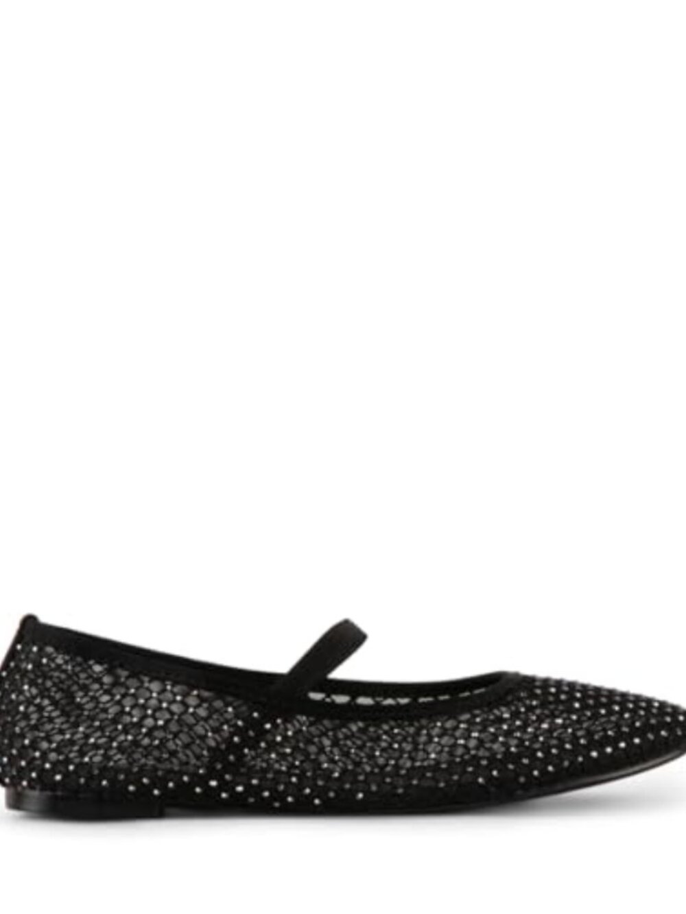 Mary Jane Flats with Breathable Mesh Upper and Bungee Closure